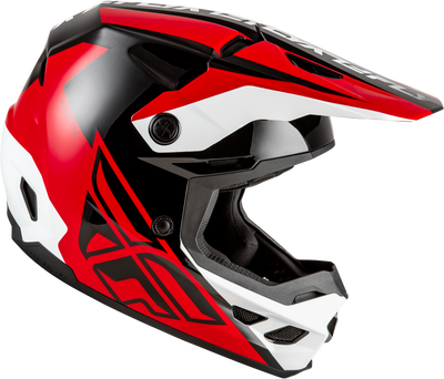 FLY Racing Kinetic Crest Helmet Red/Black/White Small - DOT and ECE22.06 Approved Off-Road Helmet