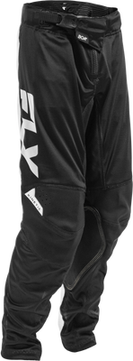 Fly Racing Youth Kinetic Mesh Pants Black/White Size 24 with BOA Fit System