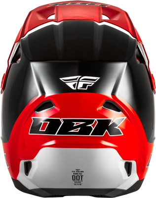 Fly Racing Kinetic DBK Helmet Black/Red/Grey Medium - DOT and ECE22.06 Approved Off-Road Motorcycle Helmet