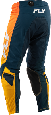Fly Racing Kinetic Mesh Pants Navy/Orange Size 32 - Lightweight Performance Motorcycle Gear