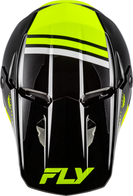 FLY Racing Kinetic Verdict Helmet Black/Hi Vis/Grey XL – Off-Road Motorcycle Helmet with Advanced Ventilation and Lightweight Design