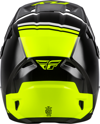 FLY Racing Kinetic Verdict Helmet Black/Hi Vis/Grey Large – Off-Road Motorcycle Helmet with Advanced Ventilation and Safety Features