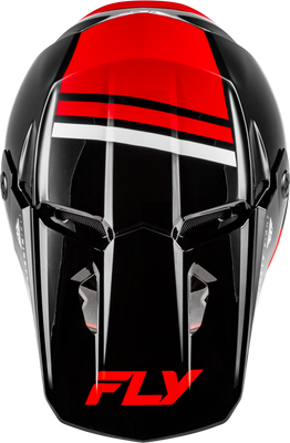 FLY Racing Kinetic Verdict Helmet Black/Red/White – Off-Road Motorcycle Helmet with Enhanced Ventilation and Safety Features