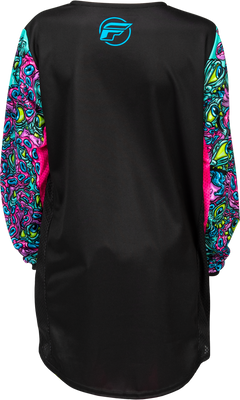 Fly Racing Youth Kinetic Mutant Jersey Black/Multi (Part No. 379-525YM)