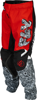 Fly Racing Youth Kinetic Mutant Pants Red/White/Black Size 26 – Durable and Comfortable Motocross Gear