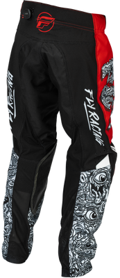 Fly Racing Youth Kinetic Mutant Pants Red/White/Black Size 24