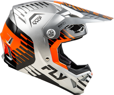 Fly Racing Formula Cp Slice Helmet Grey/Orange/Black XS – Lightweight DOT & ECE Approved Motorcycle Helmet