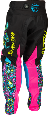 Fly Racing Youth Kinetic Mutant Pants Black/Multi Size 18 – Durable, Comfortable, and Adjustable Off-Road Riding Gear