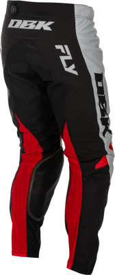 Fly Racing Kinetic DBK Pants Size 40 in Grey, Black, and Red