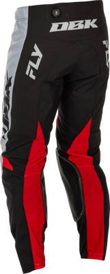 Fly Racing Kinetic Dbk Pants Grey/Black/Red Size 38 – Durable Motorcycle Riding Gear with Adjustable Fit