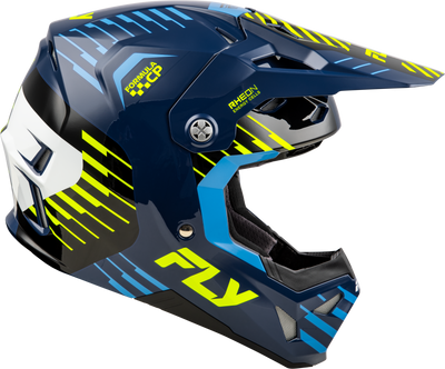 Fly Racing Formula CP Slice Helmet Navy/Hi Vis/White XS - Lightweight, Impact-Resistant Motorcycle Helmet with Advanced Safety Features
