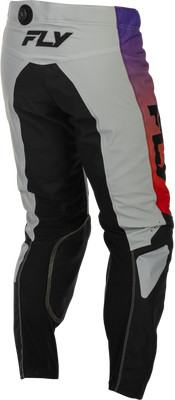 Fly Racing Kinetic Pants Grey/Red/Purple/Black Size 34 – Durable, Comfortable Off-Road Motorcycle Gear