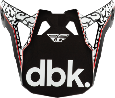 Fly Racing Formula CP Dbk Visor Helmet - Black/White/Red, XL