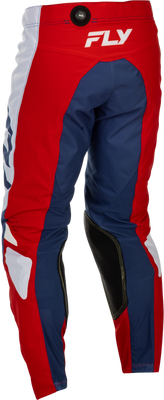 Fly Racing Kinetic Pants Size 36 in Red, White, and Blue – Durable and Comfortable Motocross Gear