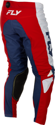 Fly Racing Kinetic Pants Size 36 in Red, White, and Blue – Durable and Comfortable Motocross Gear