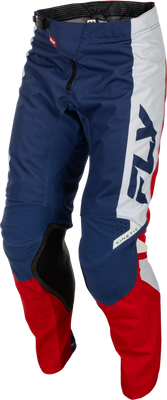 Fly Racing Kinetic Pants Size 36 in Red, White, and Blue – Durable and Comfortable Motocross Gear