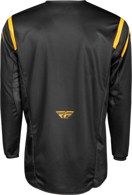 Fly Racing Kinetic Center Jersey Black/Gold 2X - Performance Motocross Jersey
