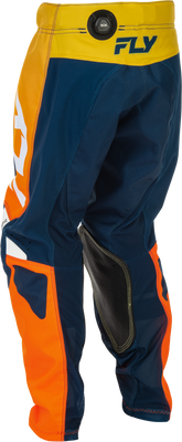 Fly Racing Youth Kinetic Pants Navy/Orange Size 26 for Durable Performance and Comfort