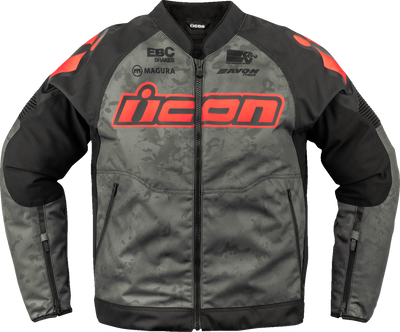 ICON Overlord3™ Magnacross Jacket - Gray Camo, Size XL
