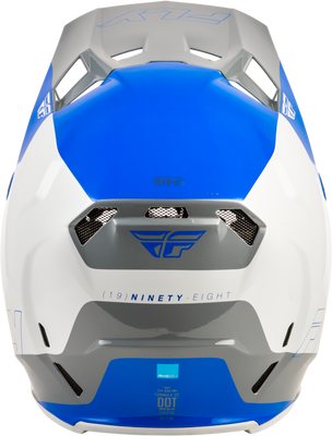 Fly Racing Formula CC Glide Helmet Blue/Light Grey/Grey Large – DOT & ECE Approved Motorcycle Helmet