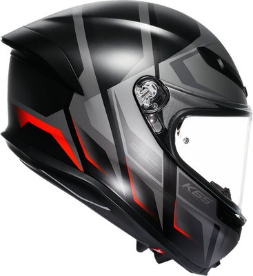 AGV K6 S Helmet Karve Matte Black/Gray/Red Small - Advanced Safety and Comfort