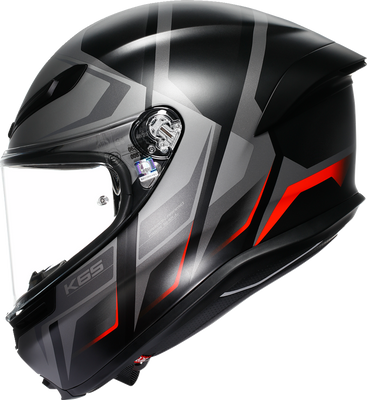 AGV K6 S Helmet Karve Matte Black/Gray/Red Small - Advanced Safety and Comfort