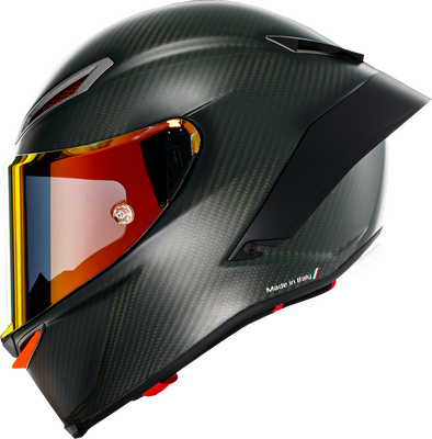 AGV Pista GP RR Electrum Helmet 2XL by AGV with Titanium Ventilation System and Carbon Fiber Shell