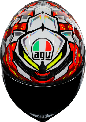 AGV K6 S Bezzecchi 2024 Helmet - 2XL with Carbon-Aramid Shell and Advanced Ventilation