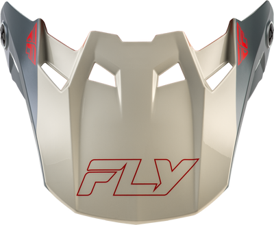 FLY Racing Formula CC Glide Visor Black/Red/Grey for Formula Helmets