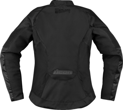 ICON Women's Overlord3™ Jacket Black 2XL - Sport Fit with Impact Protectors and Ventilation