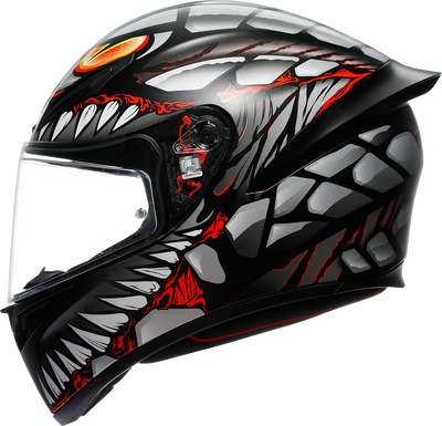AGV K1 S Lyzard Matte Black/Gray/Red Motorcycle Helmet - Small