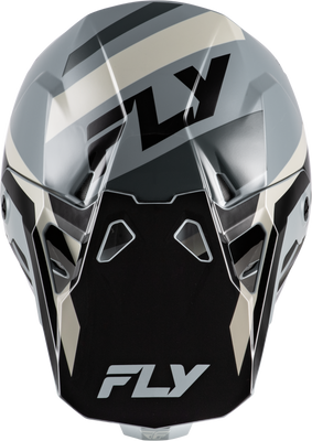 Fly Racing Youth Formula CP Seal Helmet Black/Grey/Light Grey YL