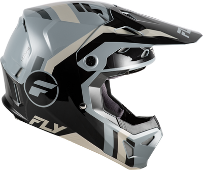 Fly Racing Youth Formula CP Seal Helmet Black/Grey/Light Grey YL