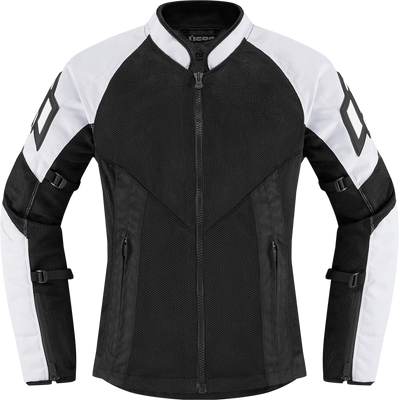 ICON Women's Mesh AF Jacket 2822-1495 – White, 2XL