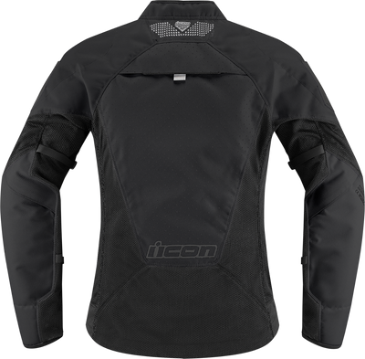 ICON Women's Mesh AF Jacket Black Large - 2822-1486