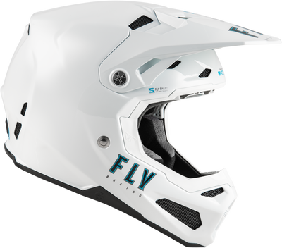 Fly Racing Formula S Carbon Solid Helmet White XL – Advanced Impact Protection and Smart Safety Features