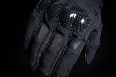 ICON Stormhawk™ Gloves Small by ICON – Black, Waterproof Motorcycle Riding Gloves