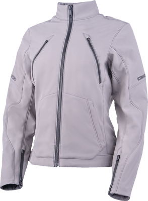 ICON Women's Merc3™ Jacket Gray XS with Impact Protection and Enhanced Ventilation