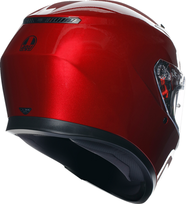 AGV K3 Helmet - Competizione Red, Small - Versatile Full-Face Motorcycle Helmet with Built-In Sun Visor and Pinlock Lens