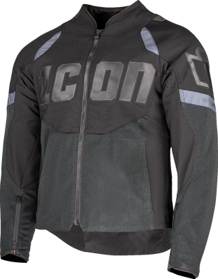 ICON Contra3™ Jacket Black 2XL – Mesh Motorcycle Riding Jacket with Impact Protection