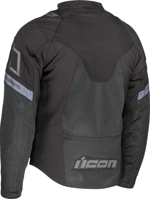 ICON Contra3™ Jacket Black 2XL – Mesh Motorcycle Riding Jacket with Impact Protection