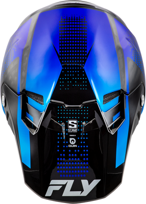 Fly Racing Formula S Carbon Protocol Helmet Black & Blue XL (Part #73-4466X)