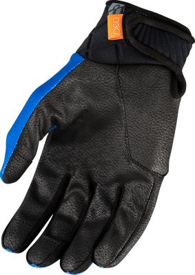 ICON Anthem3™ Gloves - Blue, Small - Reinforced Palm with D3O® Knuckle Protector