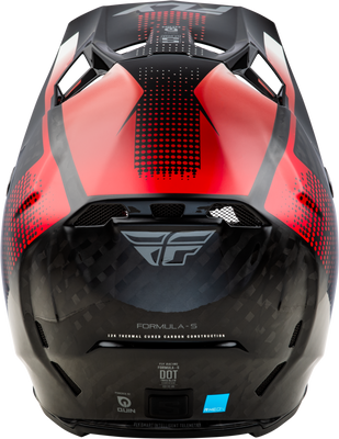 Fly Racing Formula S Carbon Protocol Helmet Black Carbon/Red XL - Advanced Impact Protection with Crash Detection and Bluetooth Connectivity