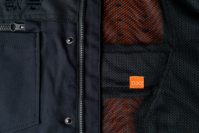 ICON Upstate Canvas National™ Jacket in Black – Small by ICON, Part Number 2820-6560