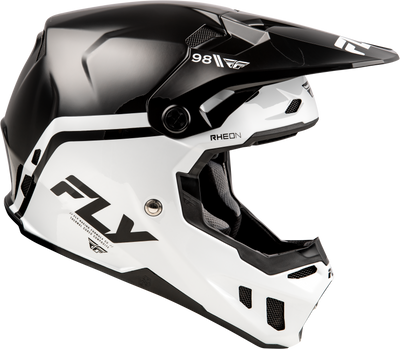 Fly Racing Formula CC Objective Helmet Black/White XS - Lightweight, Impact-Resistant Motorcycle Helmet