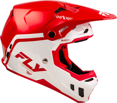 Fly Racing Youth Formula CC Objective Helmet Red/White YL - Lightweight, Impact-Resistant Youth Motocross Helmet