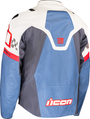 ICON Contra3™ Hero Jacket - Blue - Large (Part No. 2820-7058)