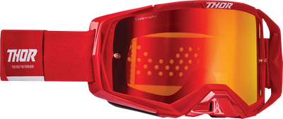 THOR Activate Goggle - Red/White with Iridium Mirror Lens - Part No. 2601-2792