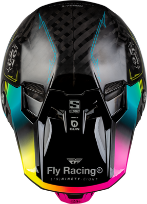 Fly Racing Formula S Carbon Legacy Helmet Black, Electric Blue, Fuchsia - Part 73-44452X